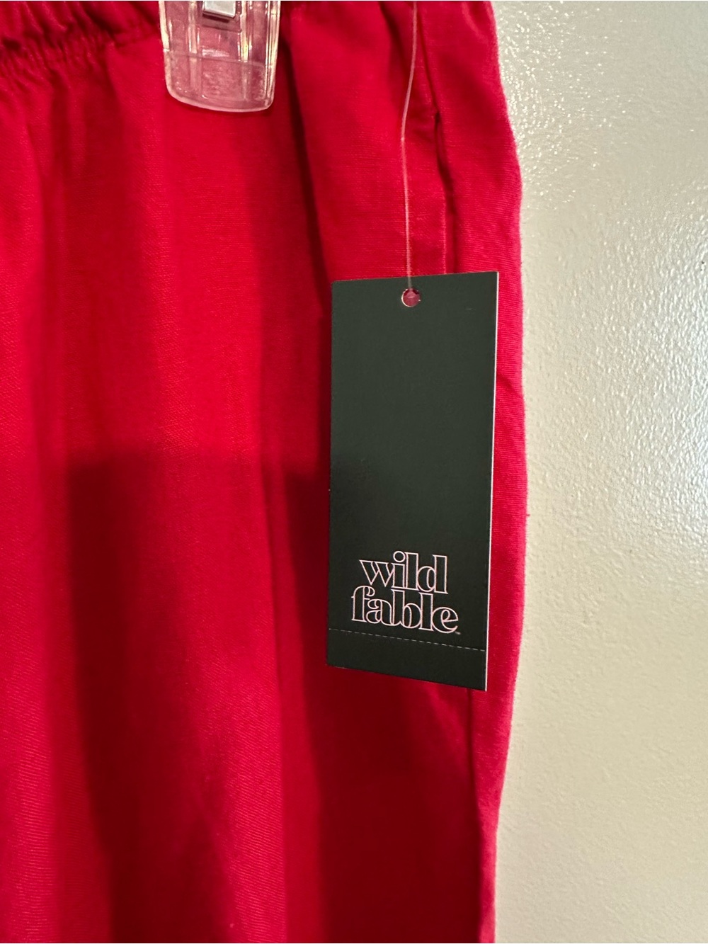 Wild Fable XXL Dark Red Linen Blend Baggy Wide Leg Pants - Picture 5 of 9